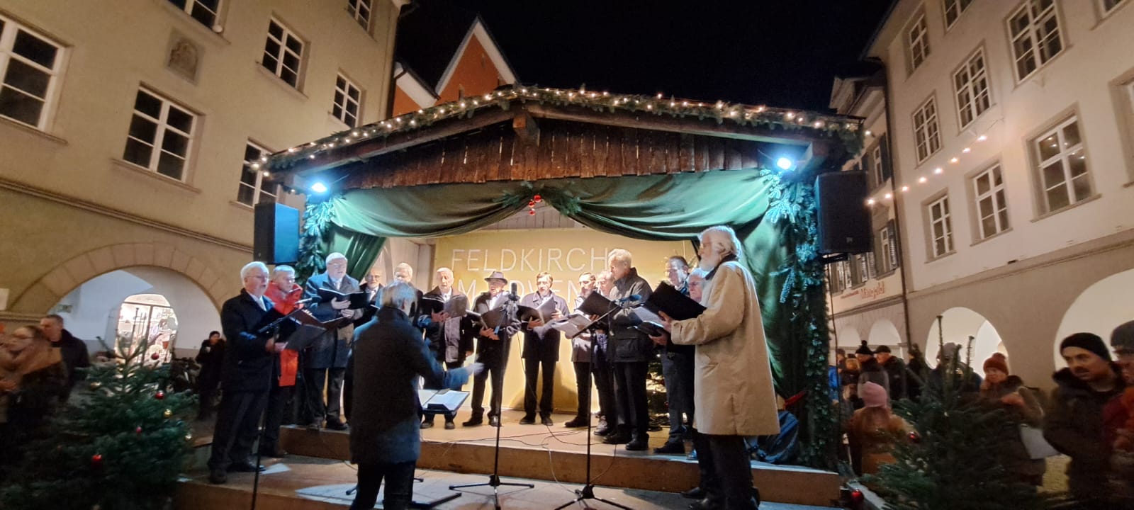 Bludenzer Liederkranz beim Weihnachtsmarkt in Feldkirch